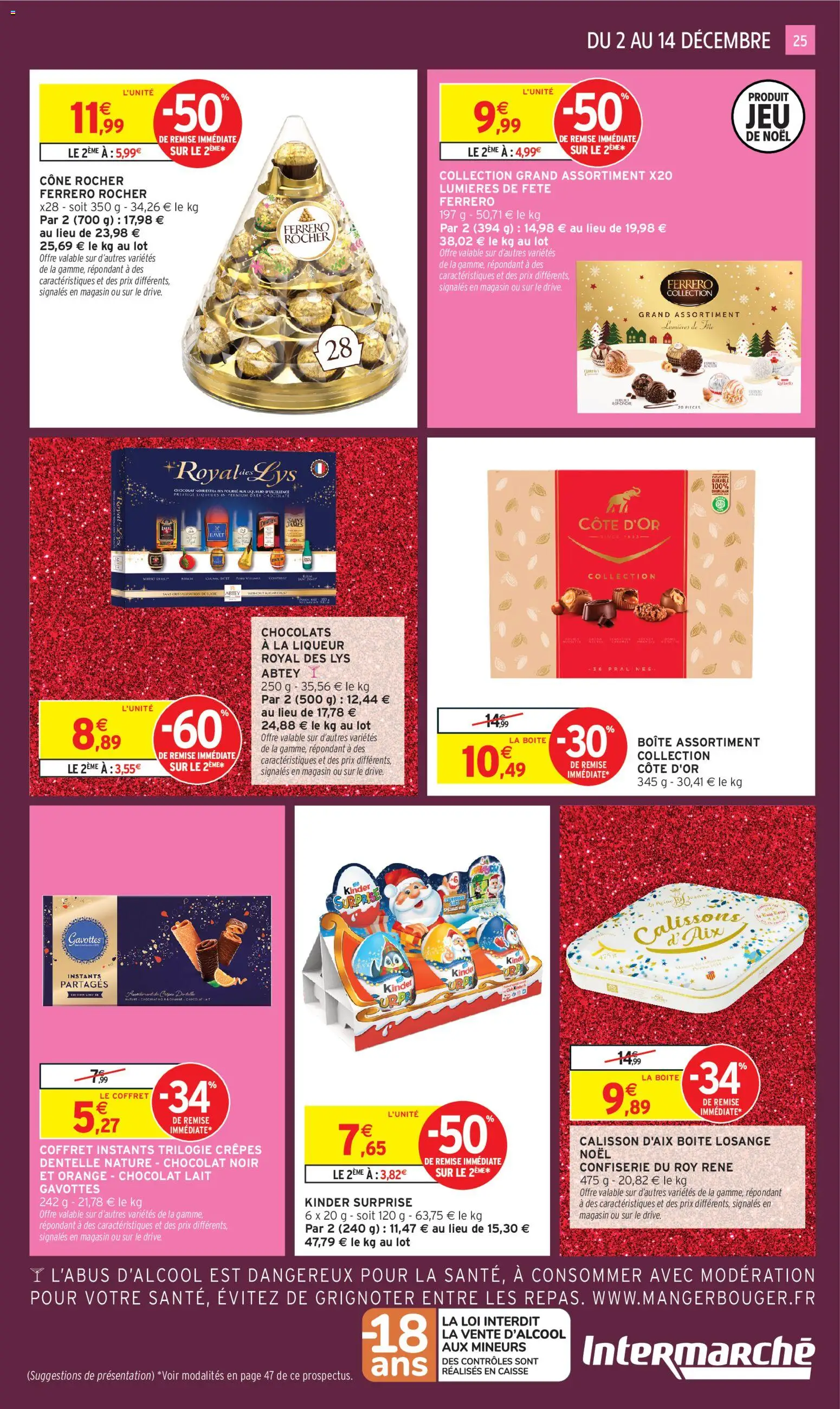 {H1} | Page: 25 | Produits: Orange, Liqueur, Ferrero rocher, Chocolat