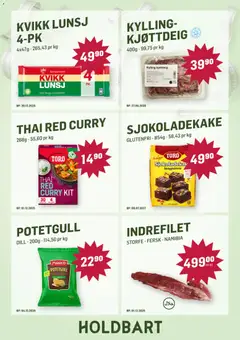 Forhåndsvisning av Holdbart kundeavis gyldig fra 29.10.2025 | Side: 6 | Produkter: Стельова плита, Kylling, Kjøttdeig, Karrysalat