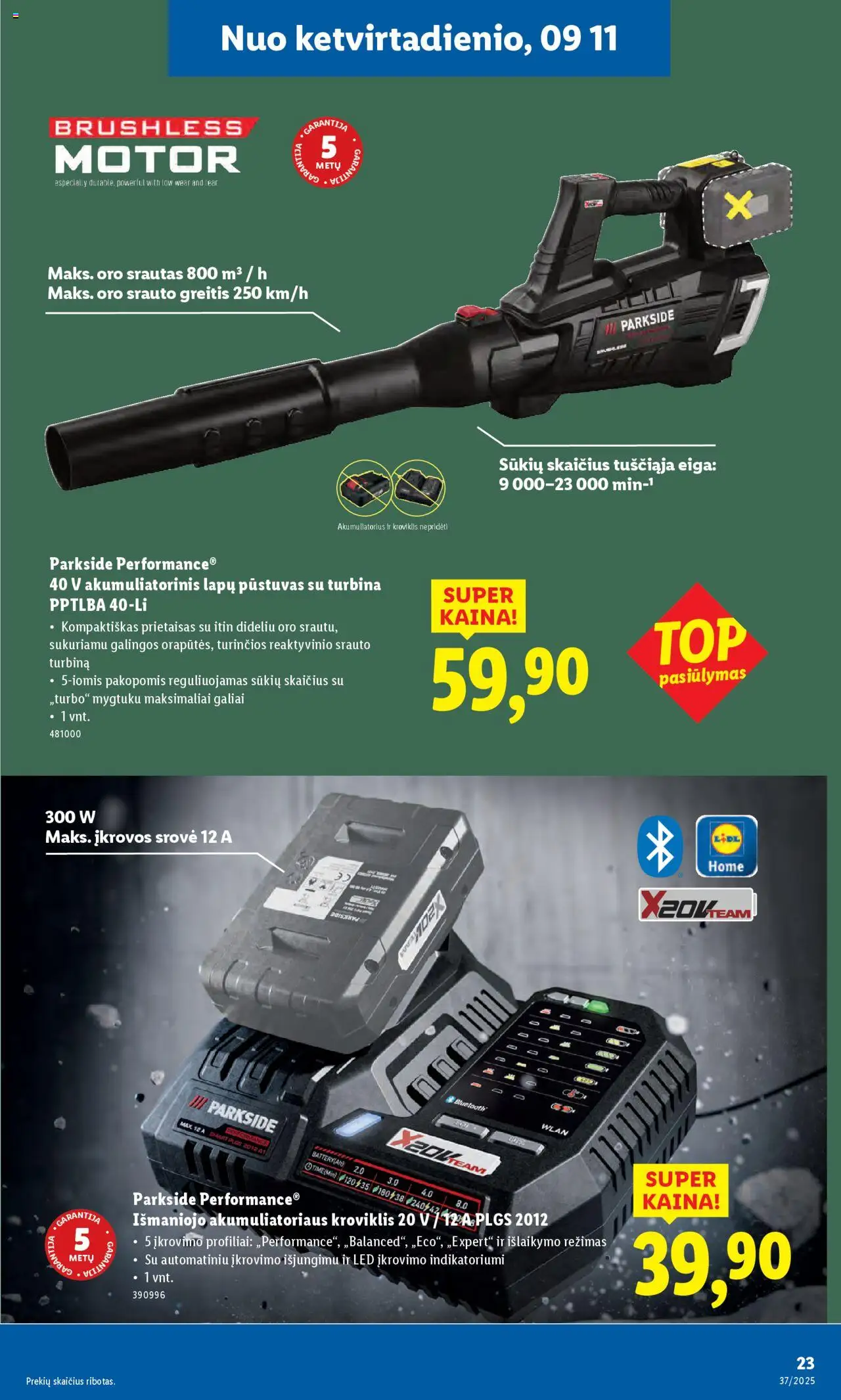 LIDL akcijos nuo 08.09.2025 | Puslapis: 23 | Prekių: Akumuliatorius
