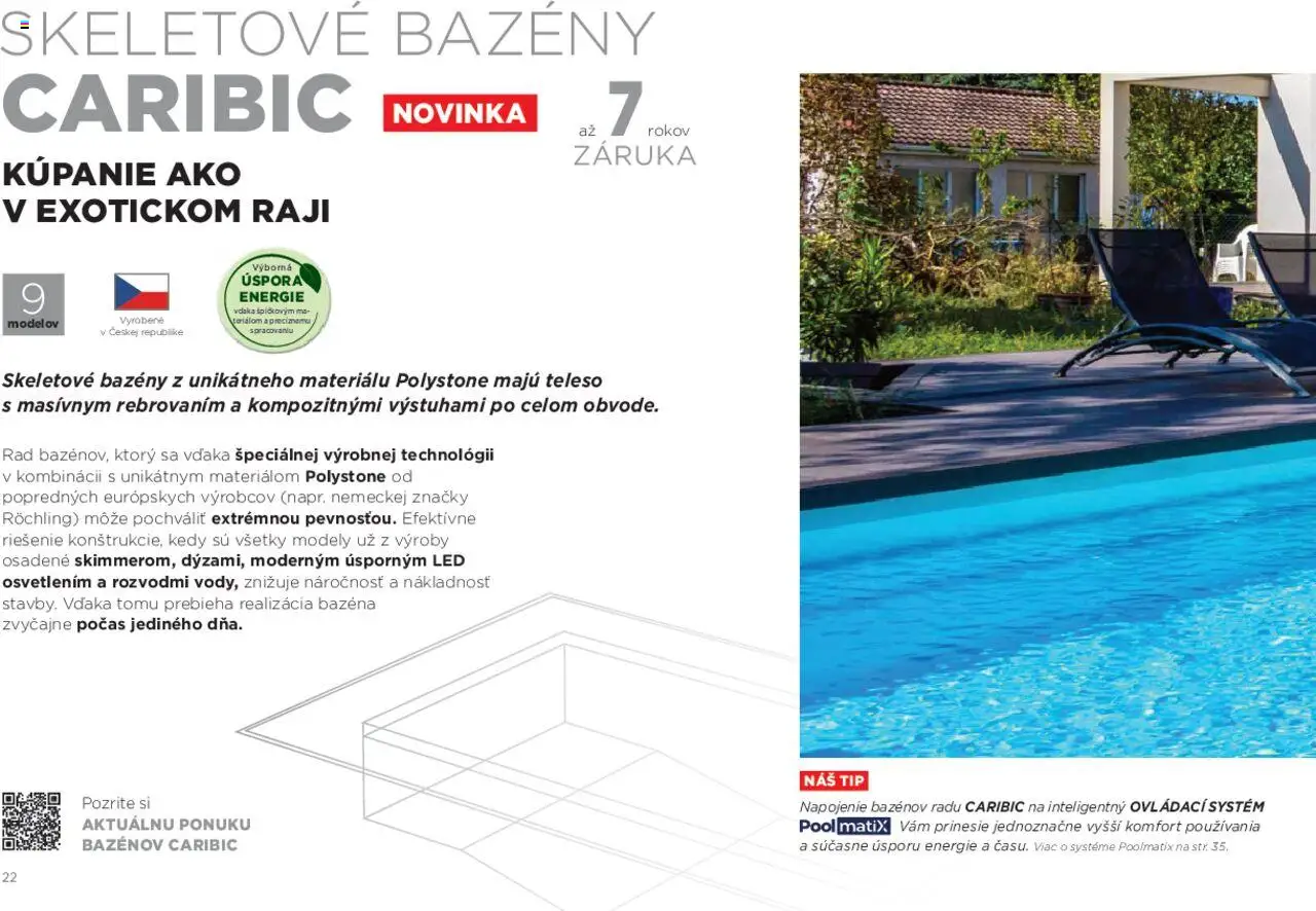 Nové Mountfield akcie – leták je platný od 15.08.2025 | Strana: 22 | Produkty: Bazény, Led