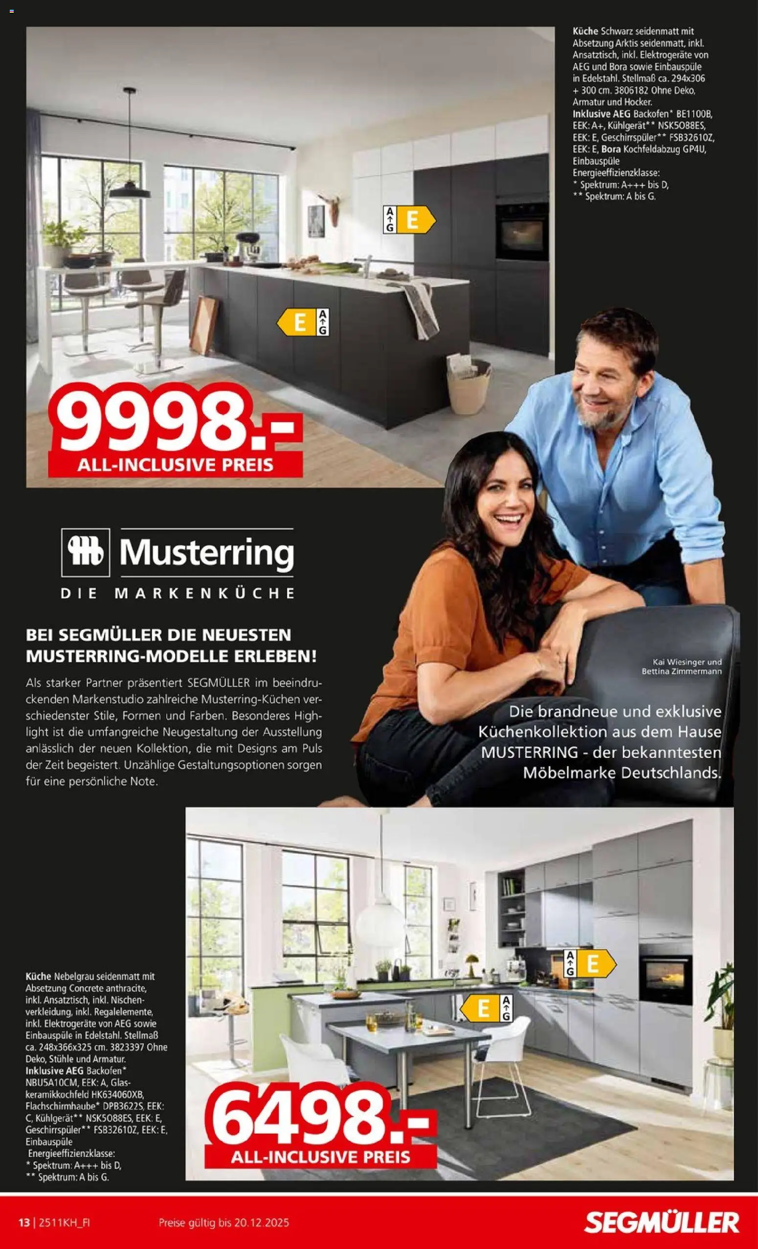 Segmüller Küchen Spezial – gültig ab 01.11.2025 | Seite: 13 | Produkte: AEG, Geschirrspüler, Hocker, Armatur