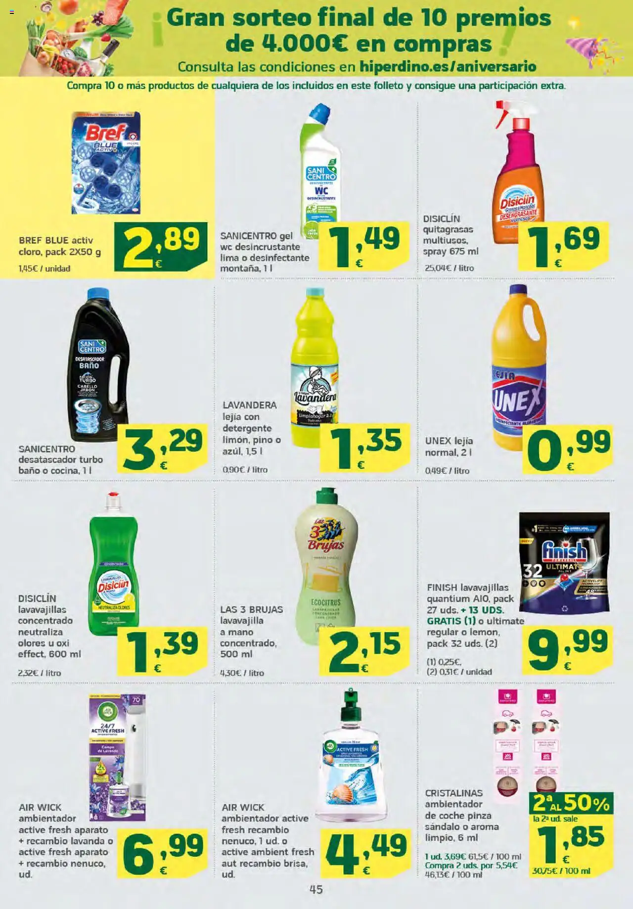 HiperDino folleto │ válido desde el 25.09.2025 | Página: 45 | Productos: Lima, Jabón, Detergente, Baño