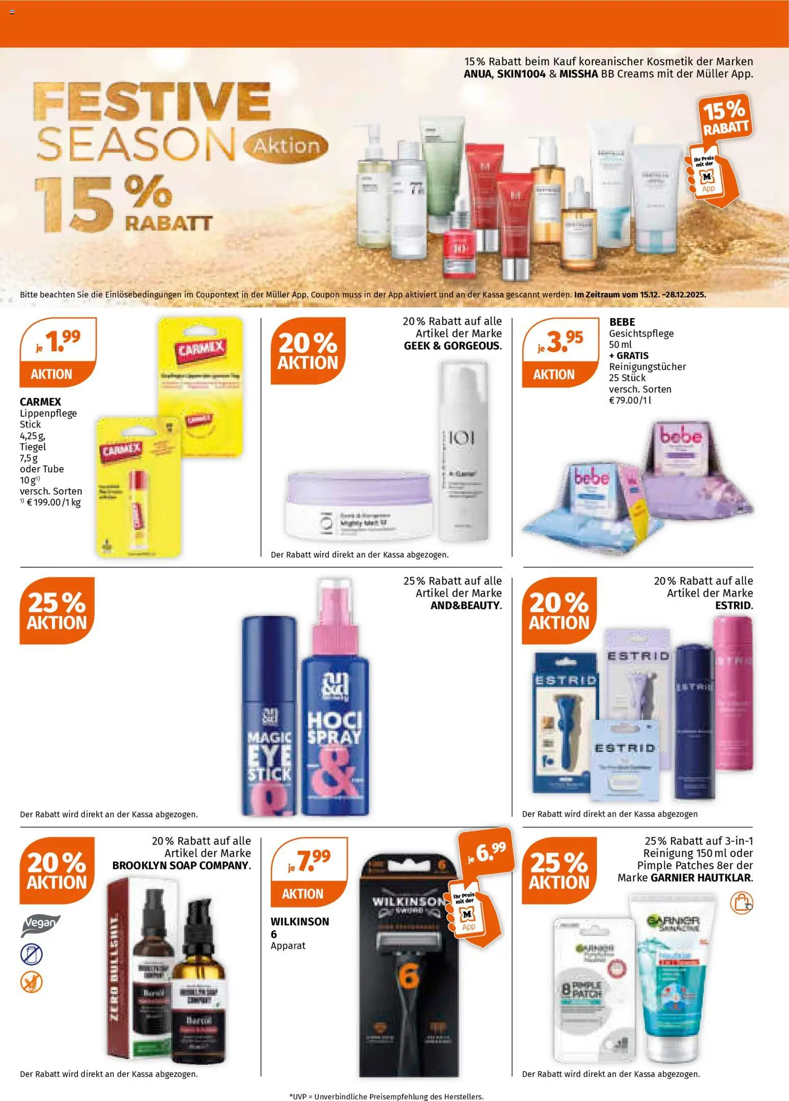 Müller Weihnachtsfreude schenken gültig ab 15.12.2025 | Seite: 23 | Produkte: Reinigungstücher