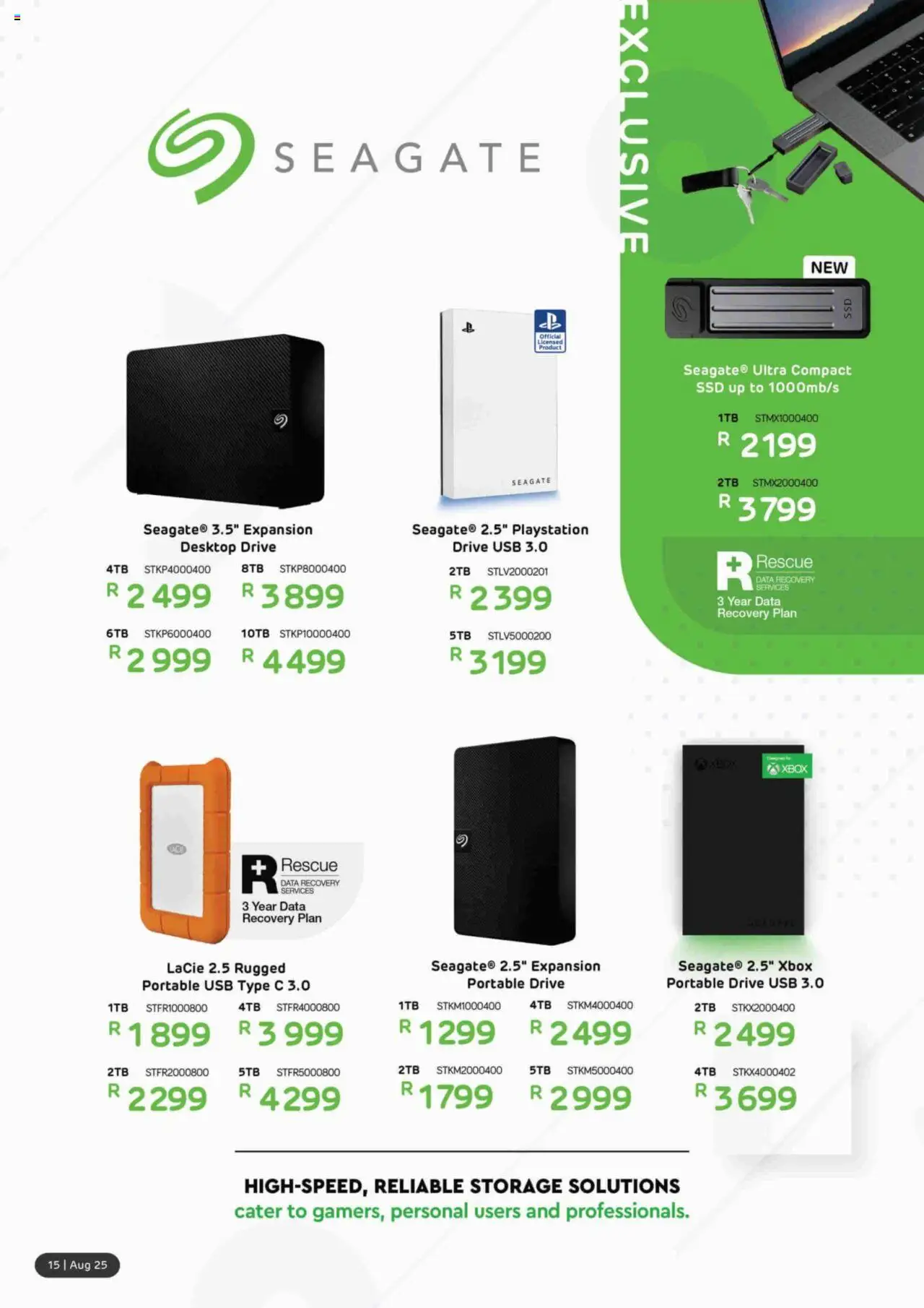 Computer Mania Accessories Catalogue │ valid from 01.08.2025 | Page: 16 | Products: Data, Playstation, Xbox, USB