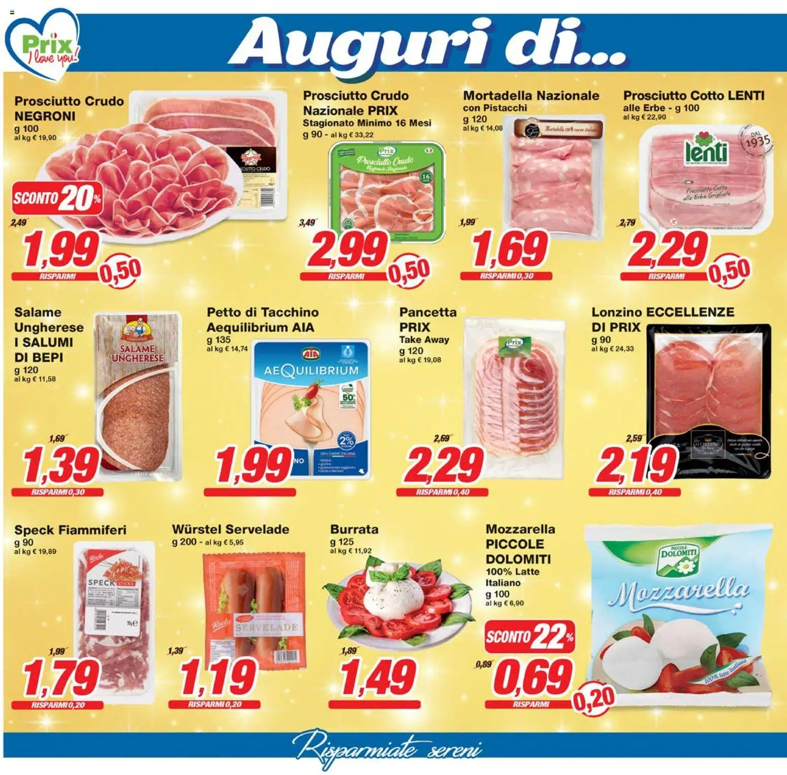 Volantino Prix del 29.12.2025 | Pagina: 4 | Prodotti: Speck, Pancetta, Prosciutto, Pistacchi