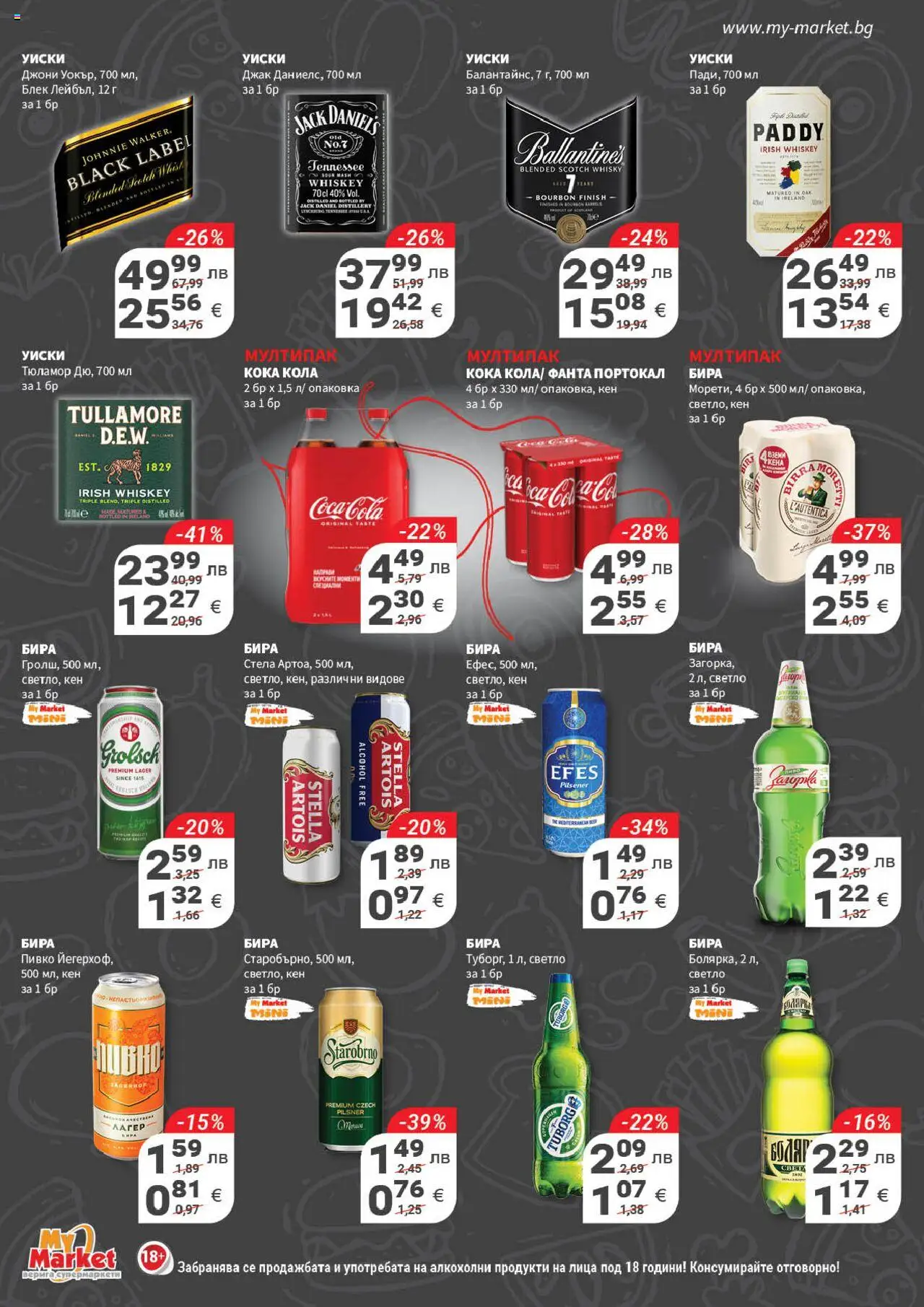  | Страница: 18 | Продукти: Уиски, Портокал, Бира, Кен