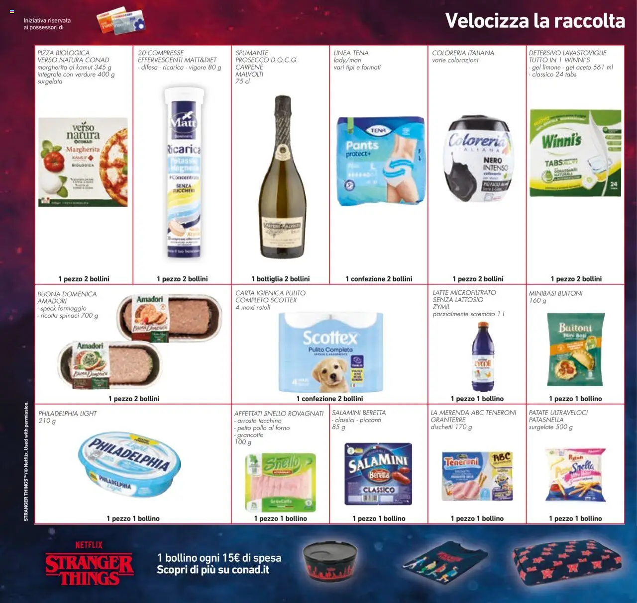 Volantino Conad del 22.10.2025 | Pagina: 36 | Prodotti: Pizza, Pollo, Latte, Spumante