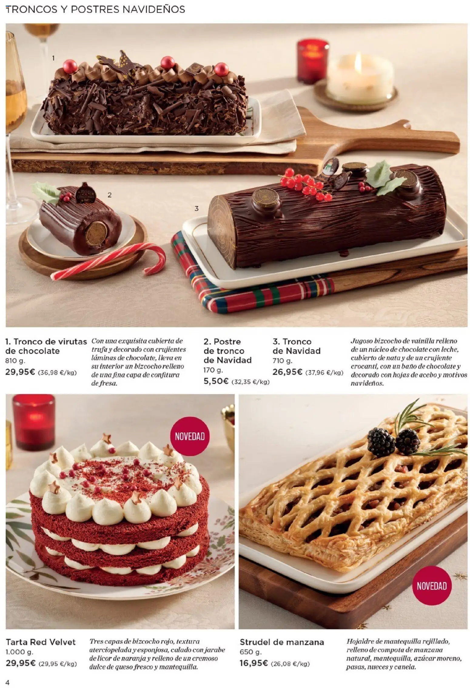 Hipercor - Especial Pastelería Navidad │ válido desde el 05.12.2025 | Página: 4 | Productos: Queso, Queso fresco, Manzana, Συσκευή ροής