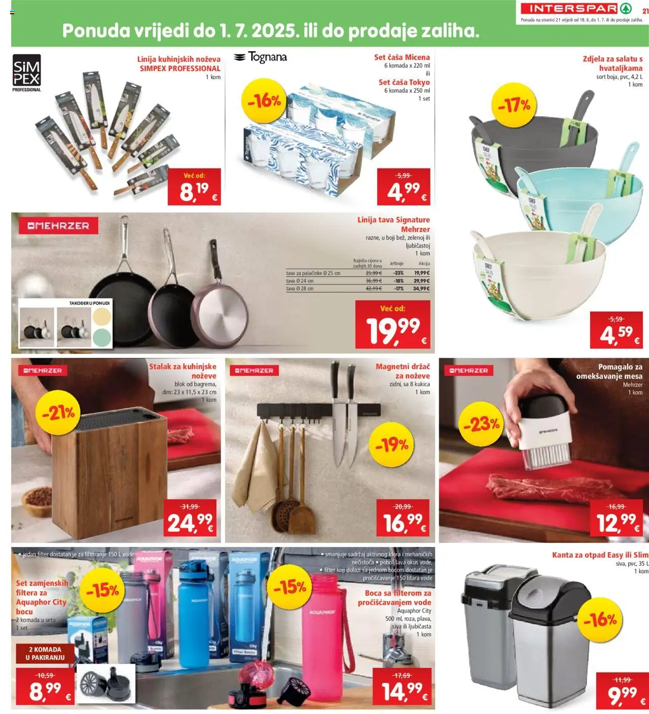 Interspar katalog | vrijedi od 18.06.2025 | Stranica: 21 | Proizvodi: Tognana, Pan, Tava, Zdjela