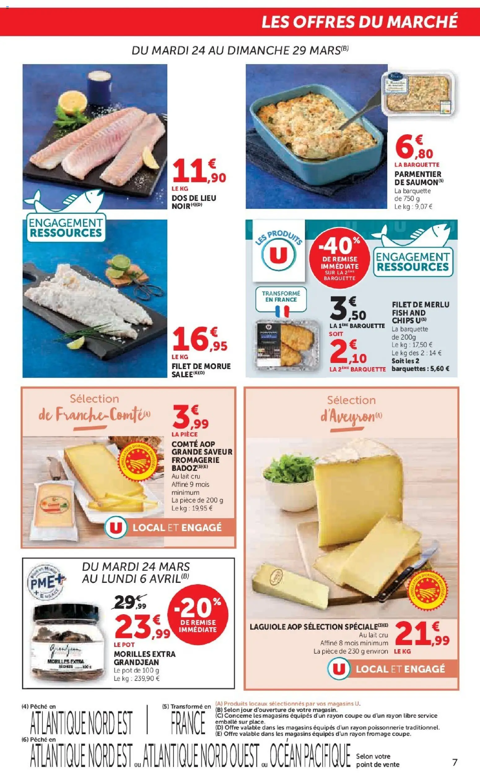 {H1} | Page: 7 | Produits: Pêche, Morue, Lait, Chips