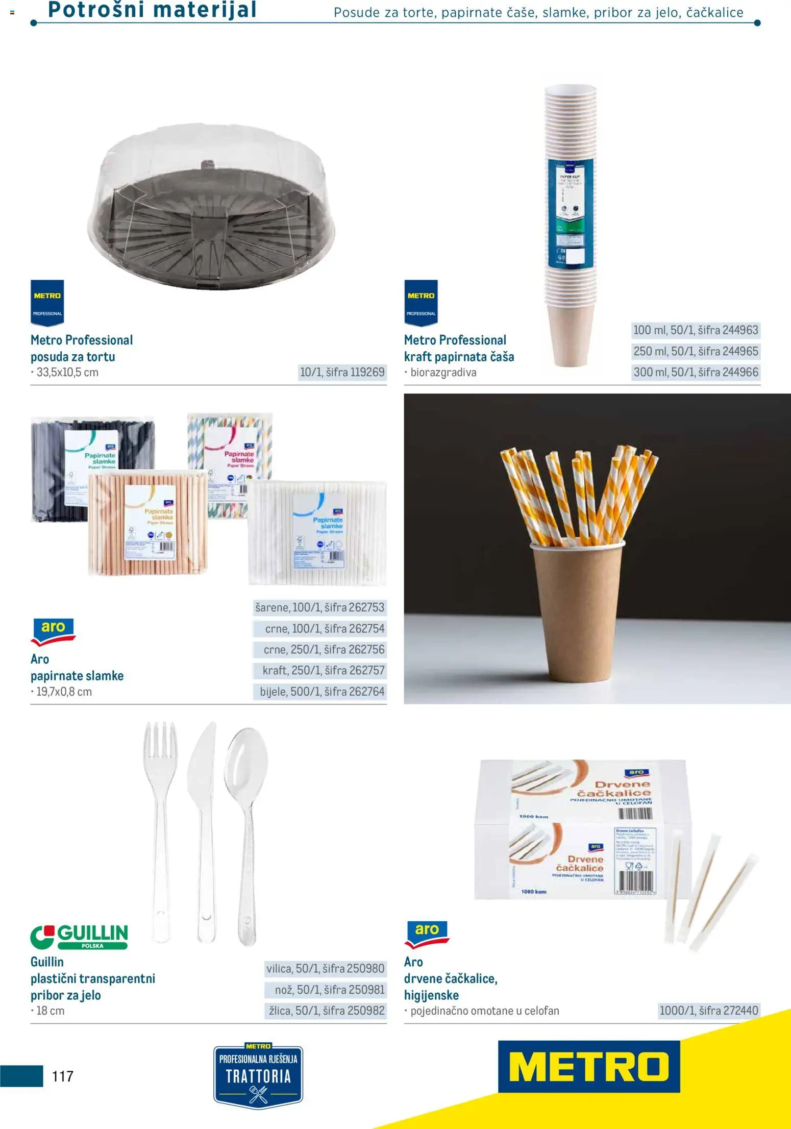 Metro katalog | vrijedi od 05.03.2026 | Stranica: 117 | Proizvodi: Celofan, Pribor za jelo