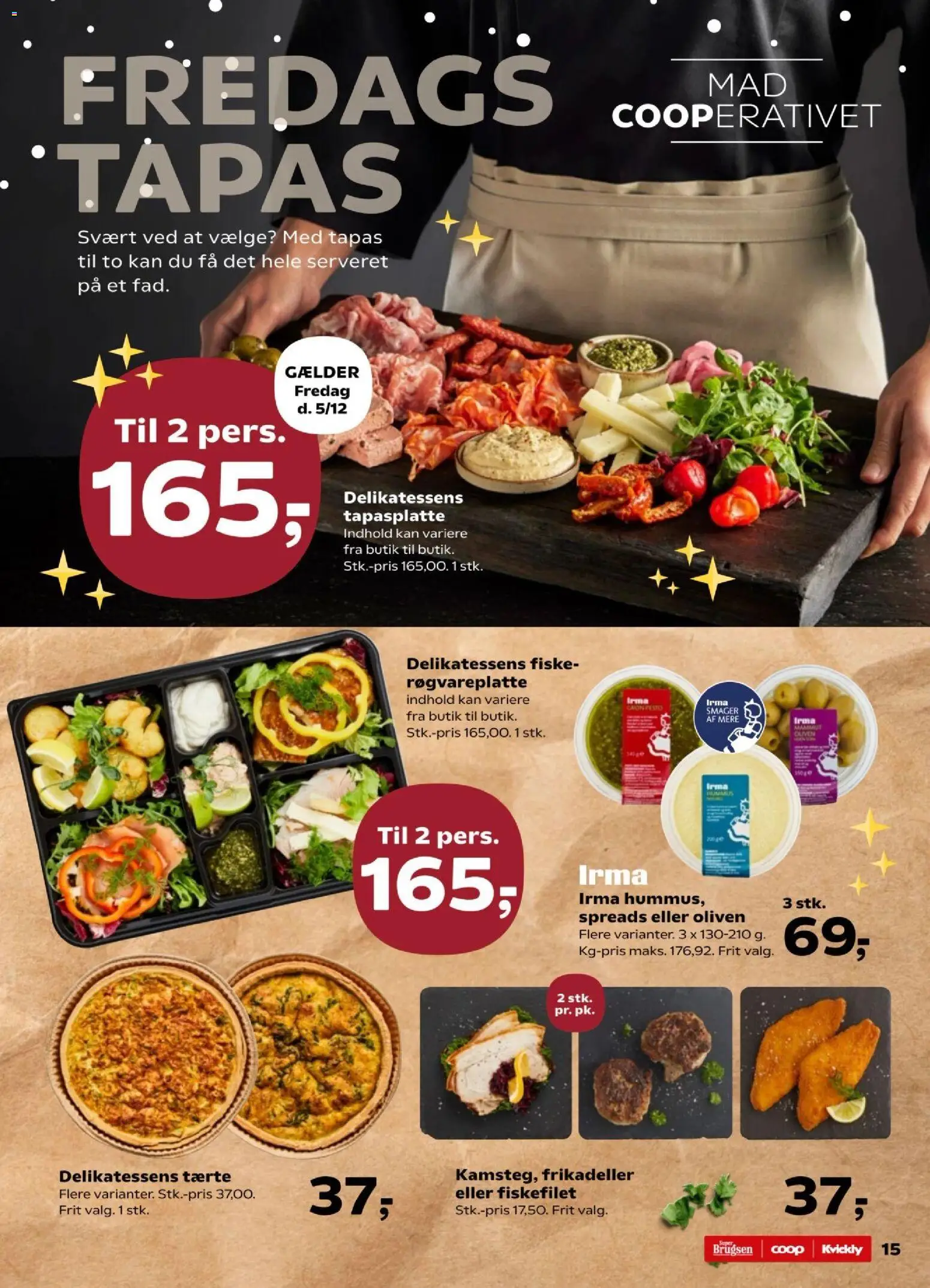 Kvickly tilbudsavis – gyldig fra 05.12.2025 | Side: 15 | Produkter: Pesto, Frikadeller, Oliven