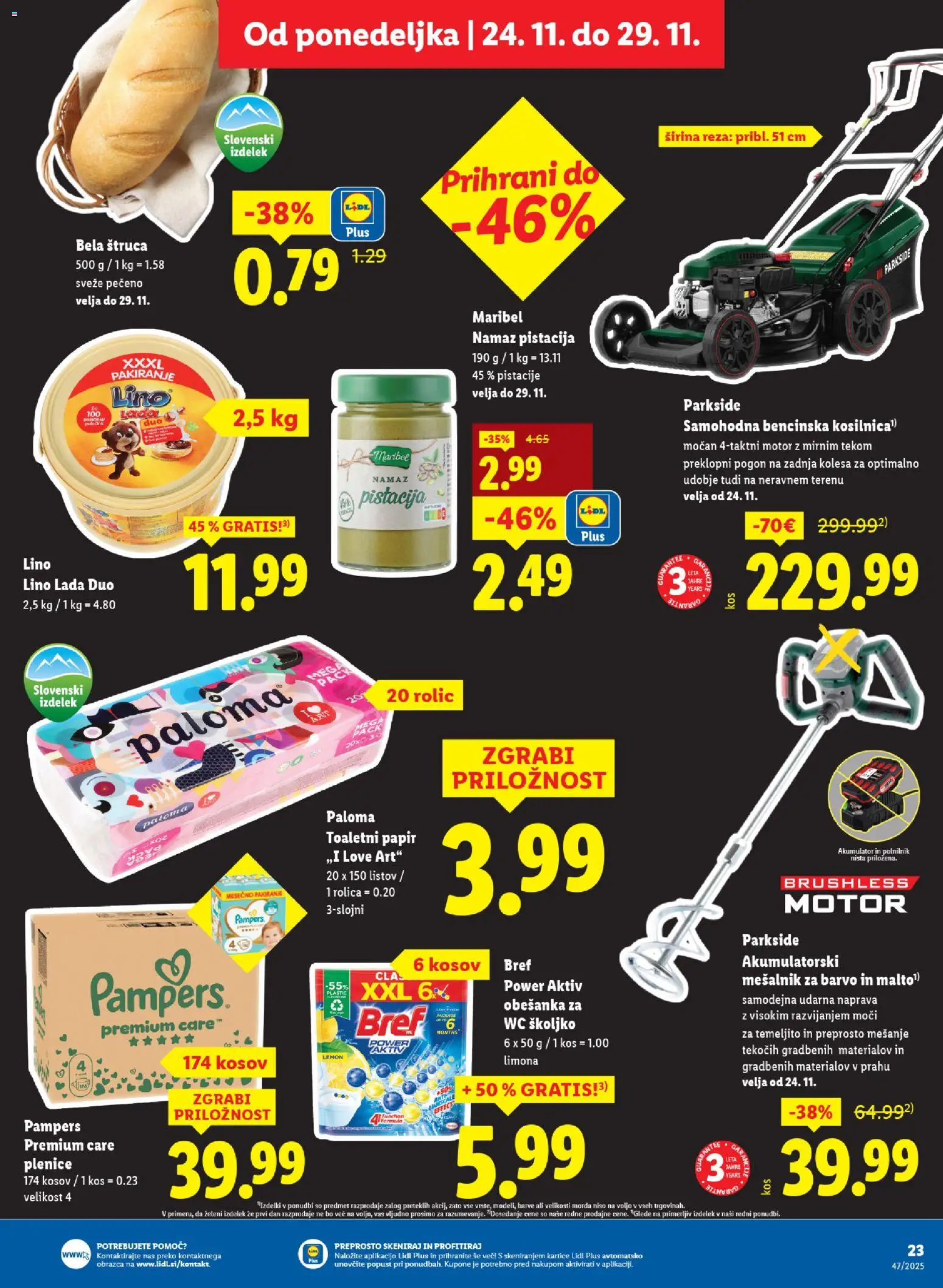Novi Lidl katalog ponudbe – veljaven od 24.11.2025 | Stran: 31 | Izdelki: Plenice, Pistacije, Akumulator, Limona