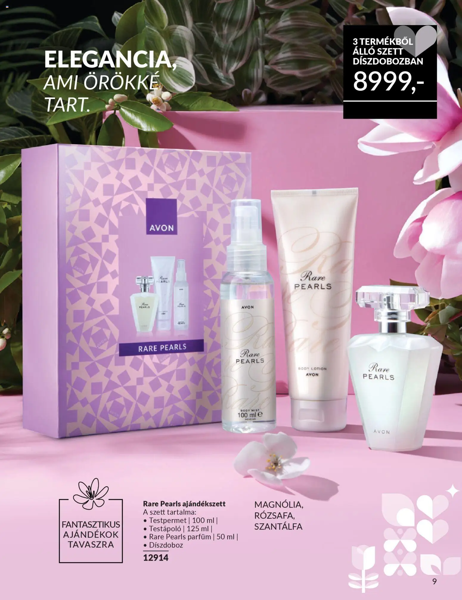 Avon akciós ujság - amely érvényes a következő dátumtól: 01.02.2026 | Oldal: 9 | Termékek: Testpermet, Body, Parfüm, Testápoló