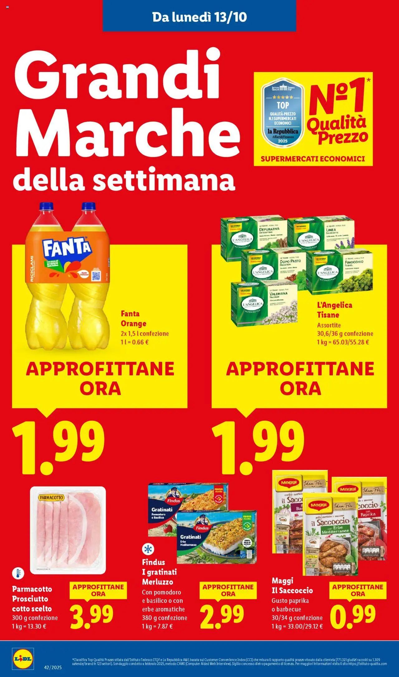 Volantino Lidl del 13.10.2025 | Pagina: 20 | Prodotti: Merluzzo, Pomodoro, Computer, Fanta