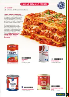Vista previa Makro Restaurantes italianos Prat válido desde el 27.03.2026 | Página: 13 | Productos: Tomates, Pasta, Cocina, Tomate triturado