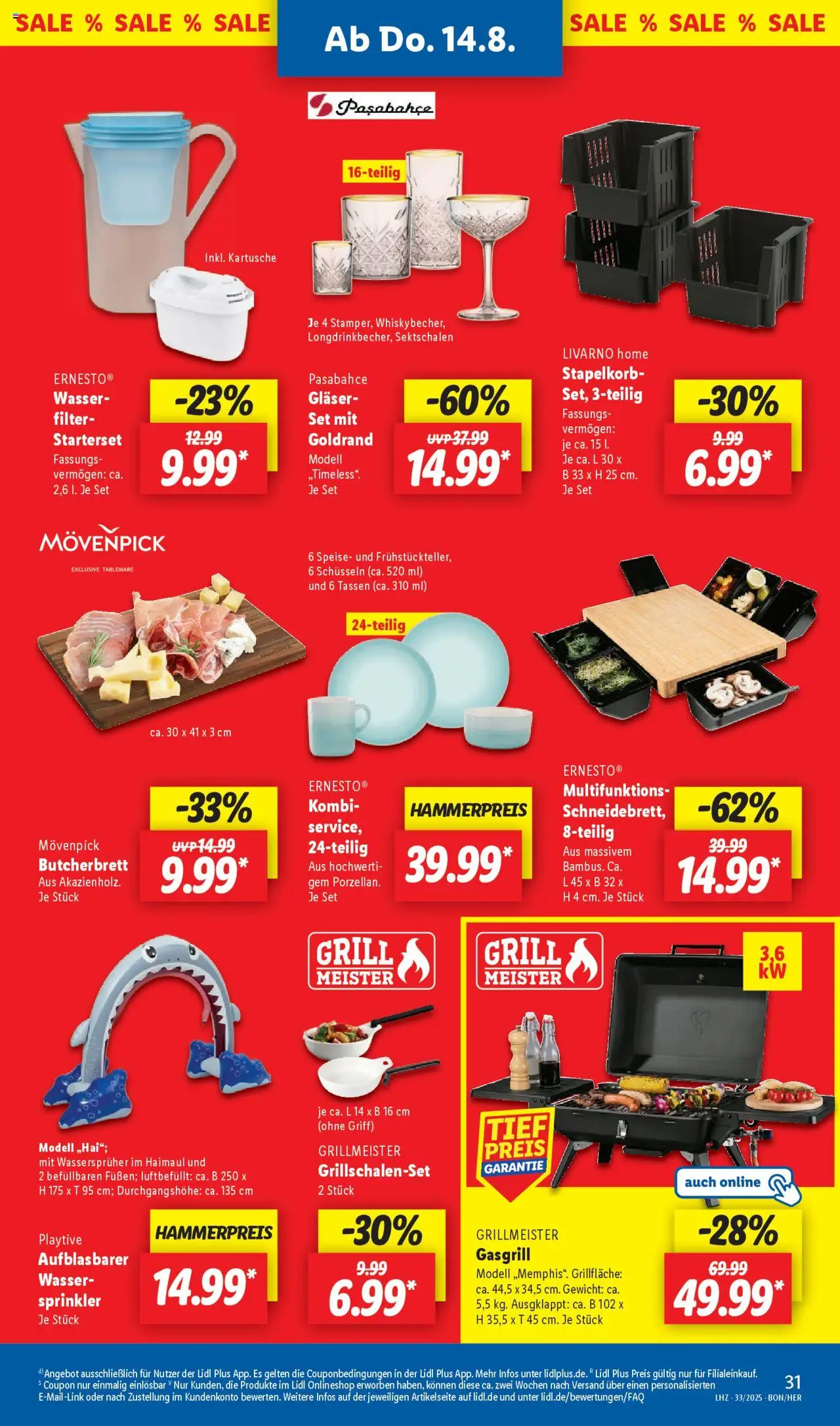 Lidl Prospekt Bestwig - gültig ab dem 11.08.2025 | Seite: 45 | Produkte: Gewicht, Grill, Wasser