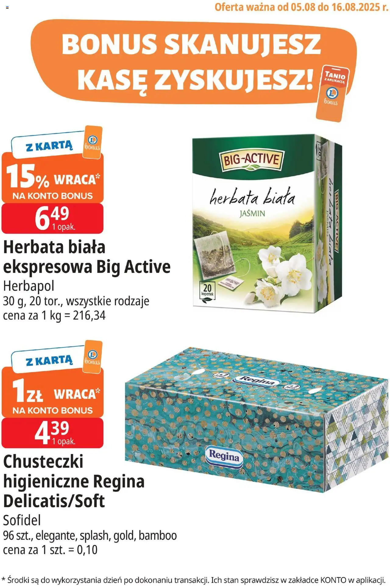 E.Leclerc Gazetka - Kłodzko kupony dodatkowe od 05.08.2025 | Strona: 3 | Produkty: Karta, Herbata