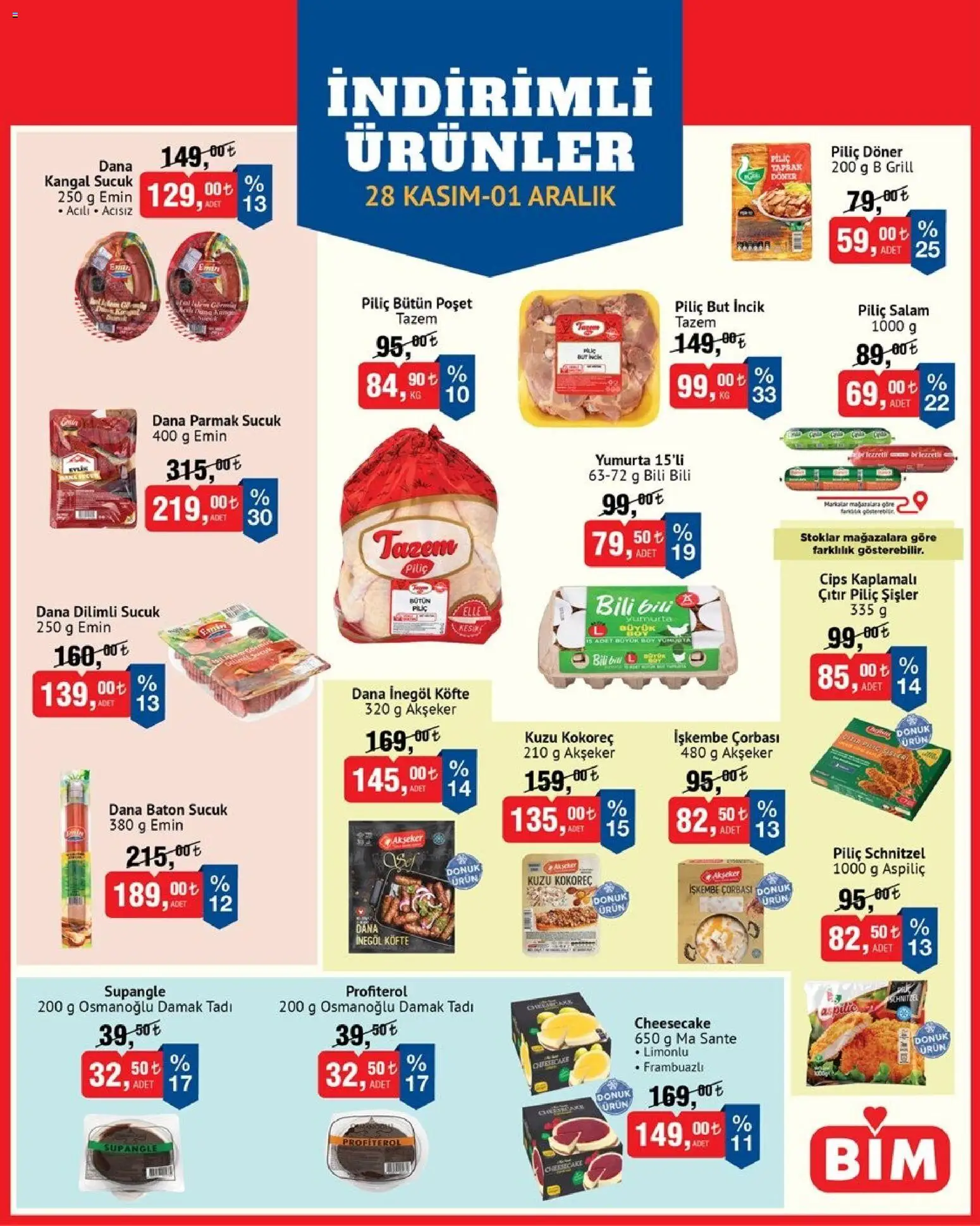 BİM İndirimli Ürünler - 28.11.2025 tarihinden itibaren geçerlidir | Sayfa: 2