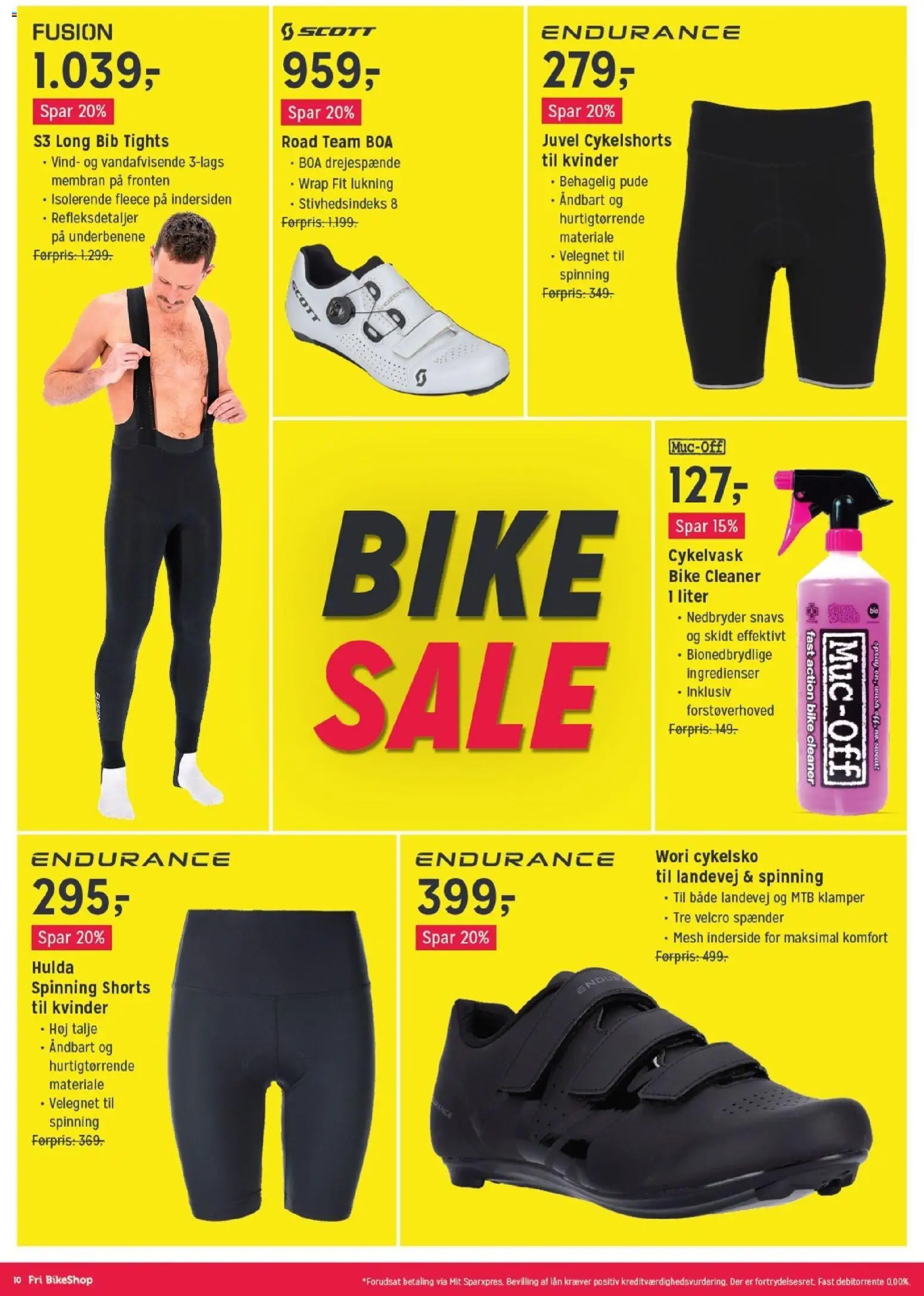 Fri BikeShop tilbudsavis – gyldig fra 29.12.2025 | Side: 10 | Produkter: Pude, Shorts, Tights