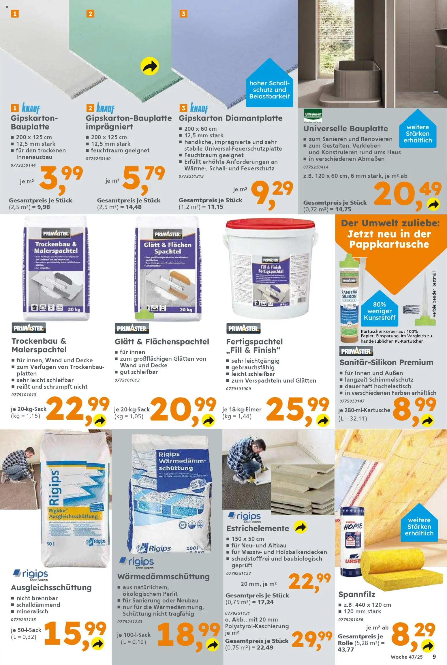 Globus Baumarkt prospekt Weinstadt-Endersbach	 – gültig ab 16.11.2025 | Seite: 9 | Produkte: Decke, Finish