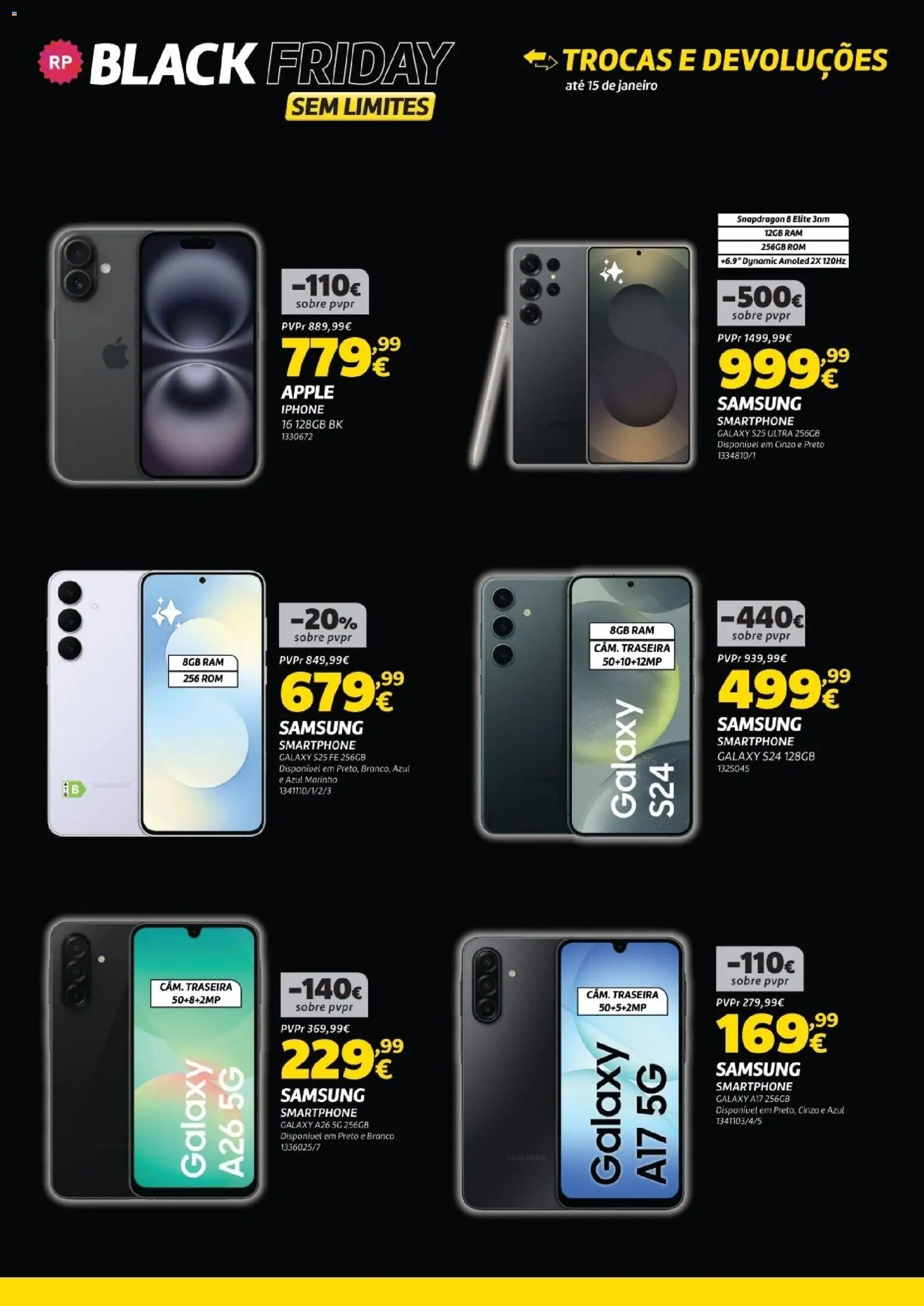 Radio Popular - Black Friday │ válido de 25.11.2025 | Página: 5 | Produtos: Smartphone