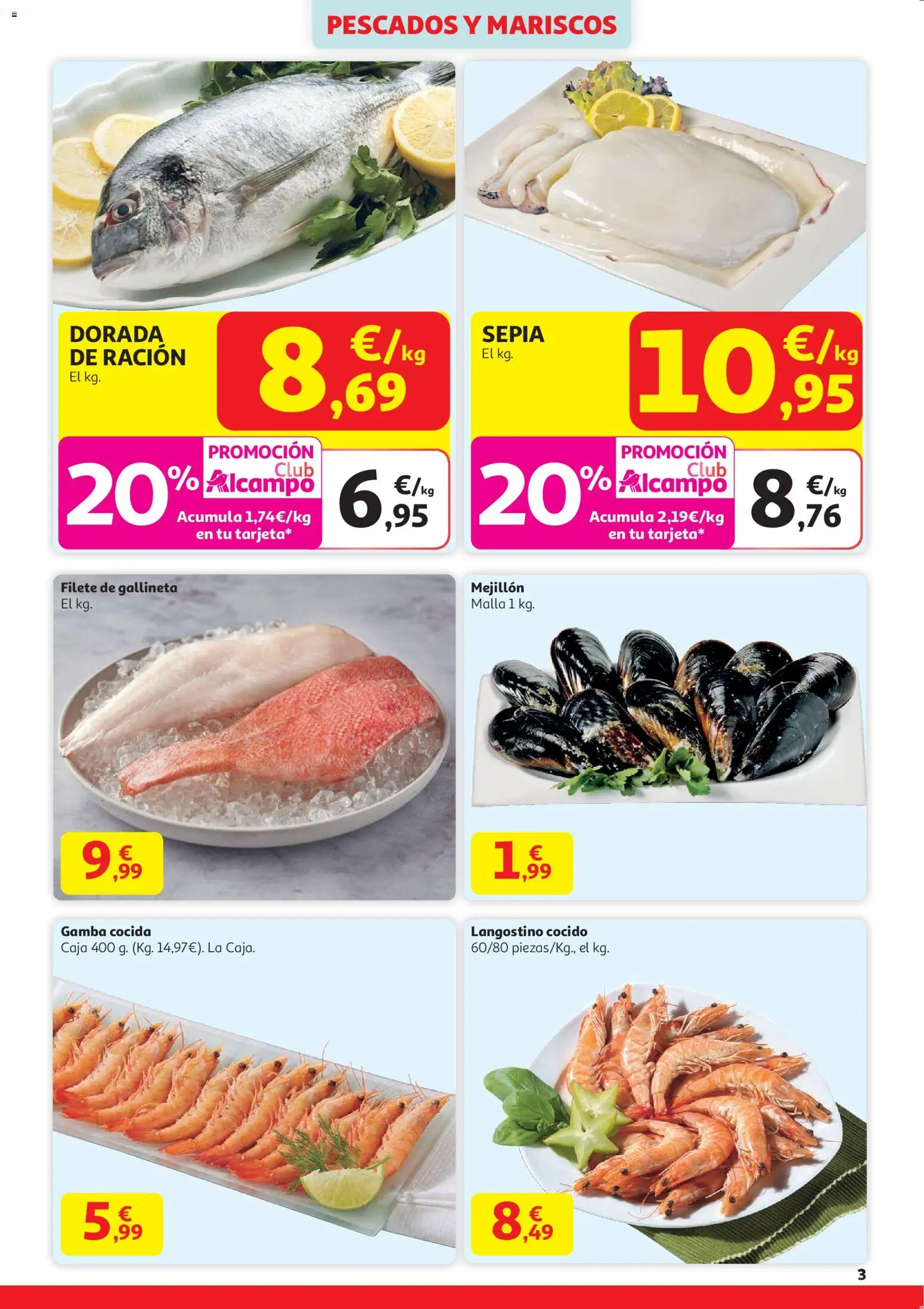 Alcampo - HG Catalan  │ válido desde el 29.12.2025 | Página: 3 | Productos: Filete, Caja, Langostino, Gamba