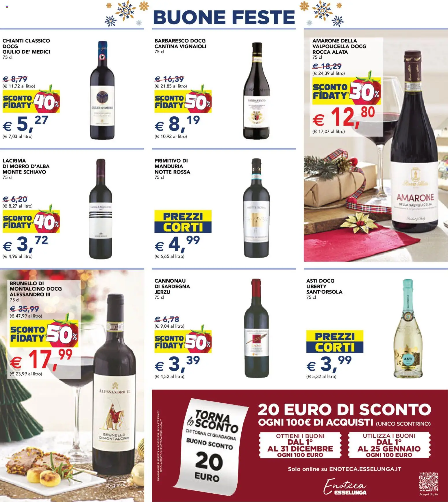 Volantino Esselunga S del 11.12.2025 | Pagina: 15 | Prodotti: Enoteca