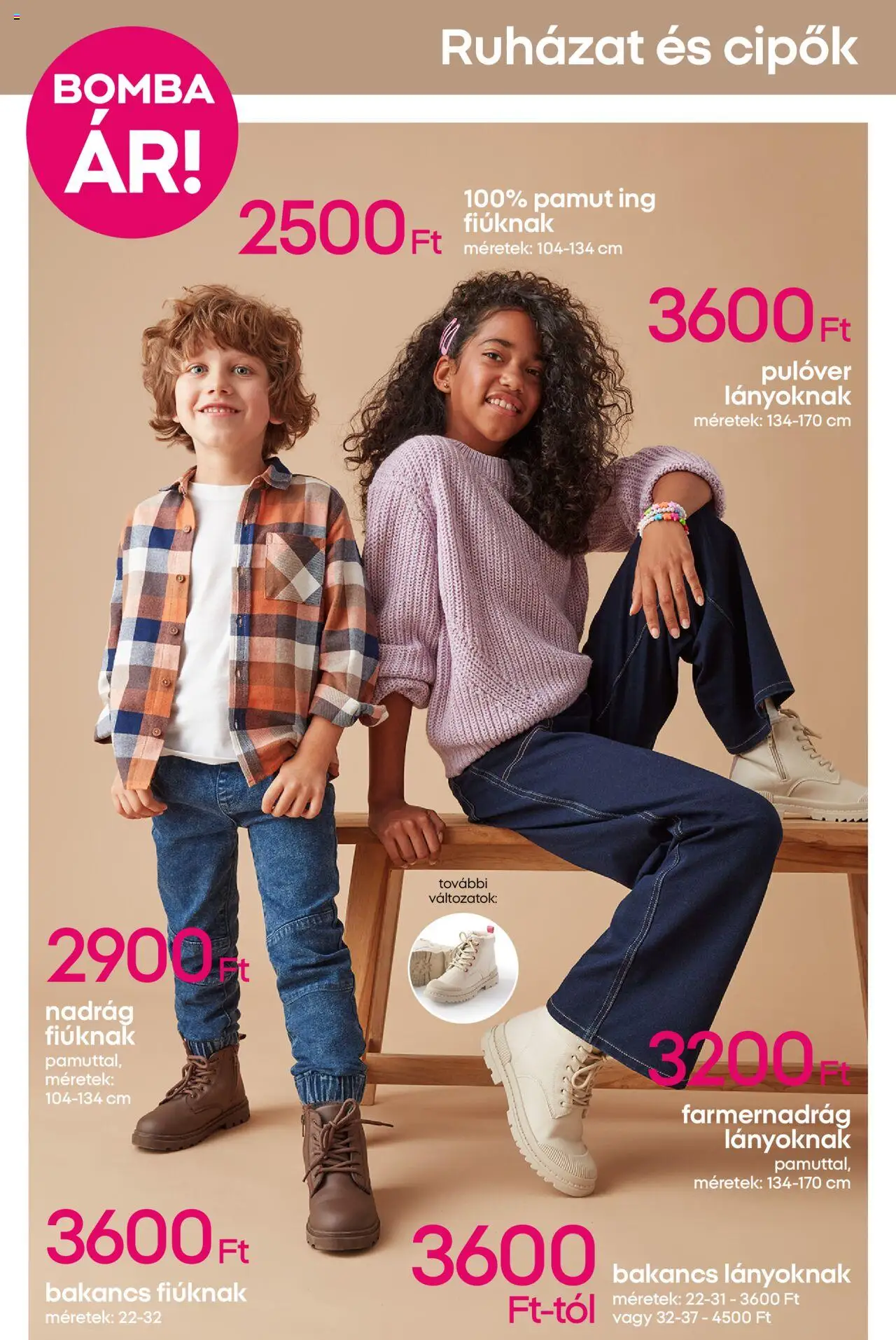 Pepco akciós ujság - amely érvényes a következő dátumtól: 18.09.2025 | Oldal: 6 | Termékek: Farmernadrág, Cipők, Pulóver, Nadrág