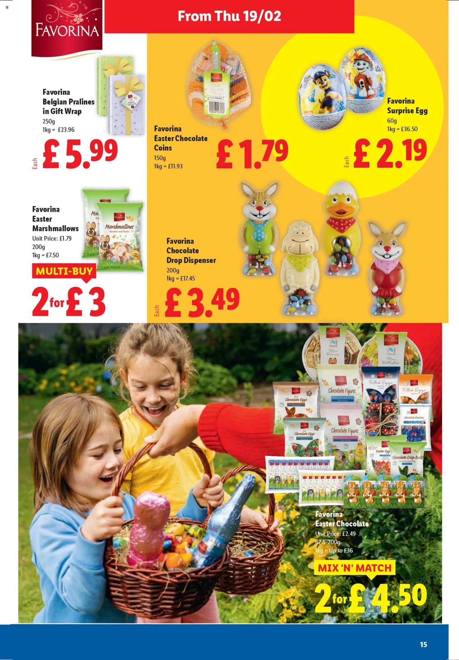 {H1} | Page: 15 | Products: Marshmallows, Eggs, Chocolate