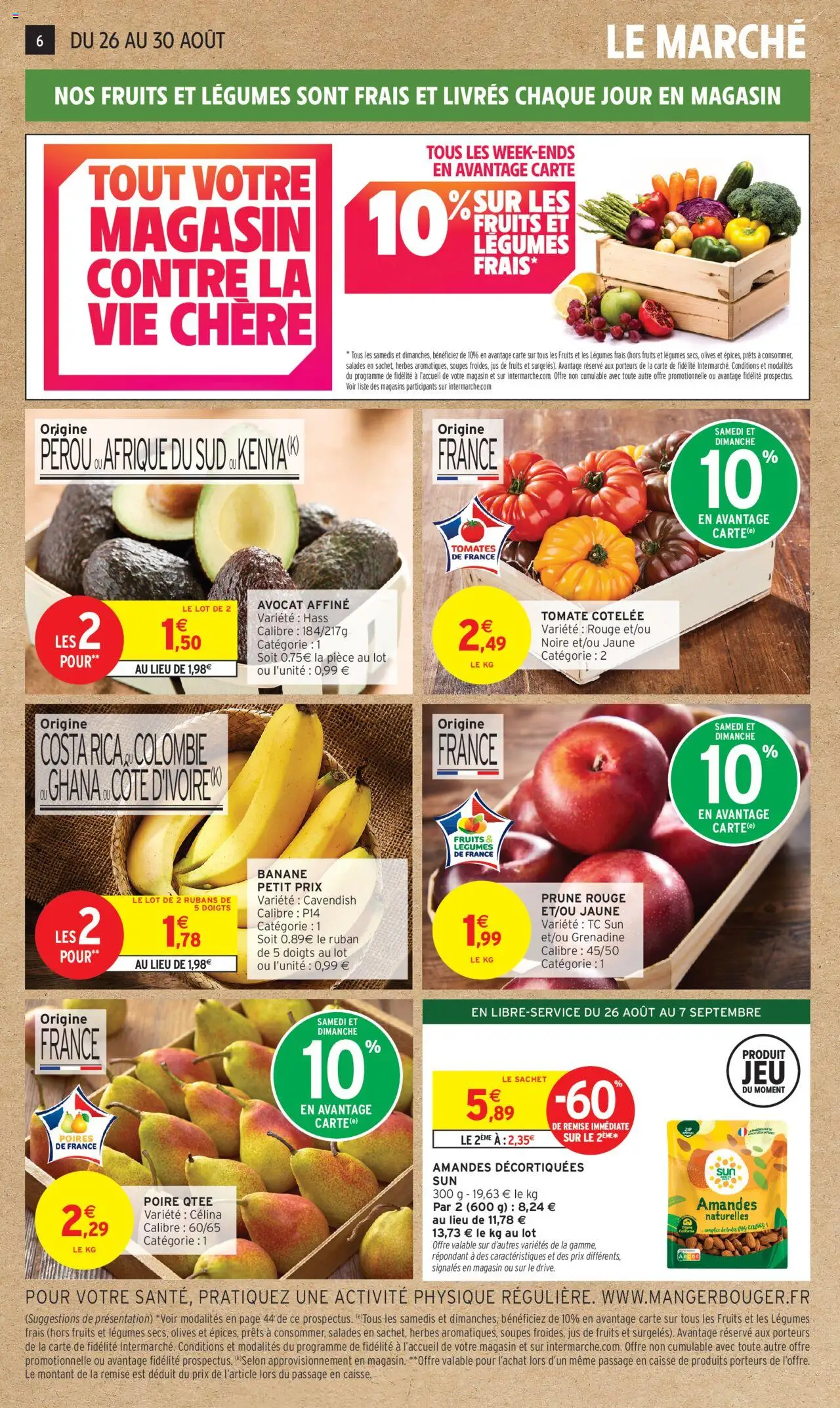  | Page: 6 | Produits: Olives, Prune, Banane, Amandes