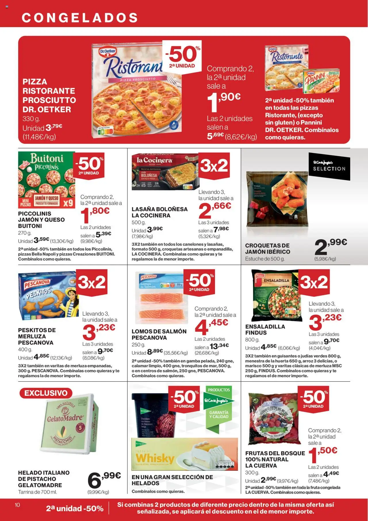 Supercor Exprés Canarias │ válido desde el 31.07.2025 | Página: 10 | Productos: Pizza, Pasta, Croquetas, Canelones