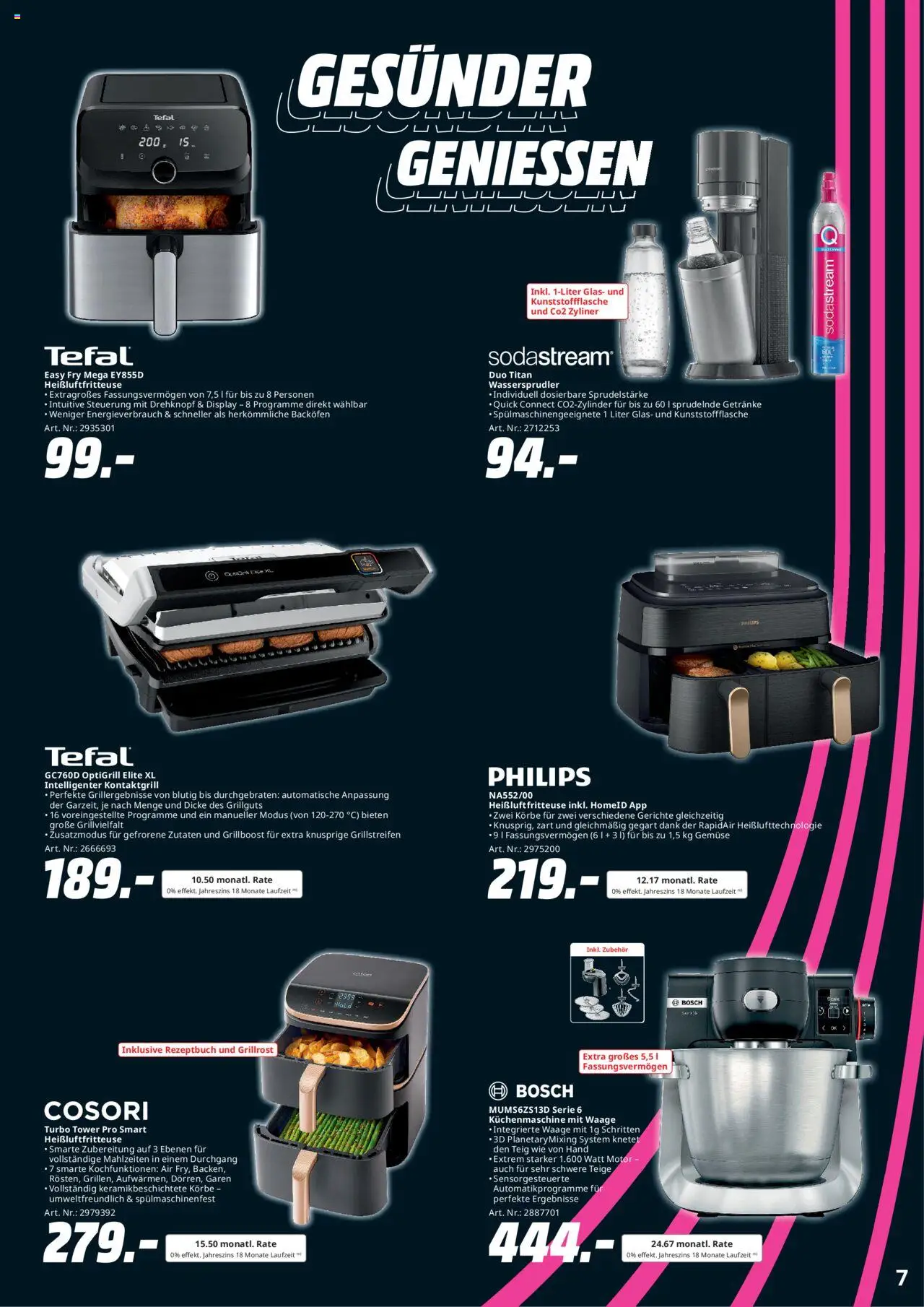 Media Markt Prospekt 	 - gültig ab dem 25.08.2025 | Seite: 7 | Produkte: Bosch, Gemüse, Backofen, Heißluftfritteuse
