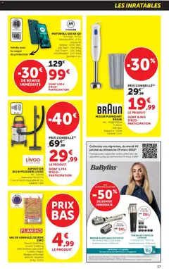 Super U - Prévisualisation de Super U catalogue valide à partir de 24.02.2026 | Page: 37 | Produits: Tondeuse cheveux, Sac, Tondeuse, Batterie