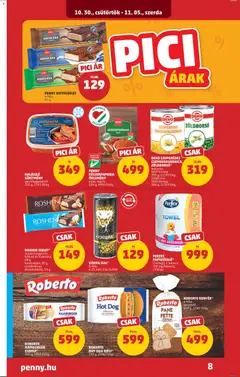 PENNY Akciós újság - amely érvényes a következő dátumtól: 30.10.2025 | Oldal: 12 | Termékek: Zöldborsó, Hot dog, Kokusz, Töltő