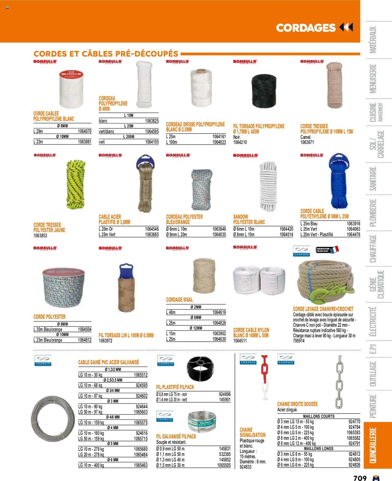  | Page: 709 | Produits: Câble, Cordes
