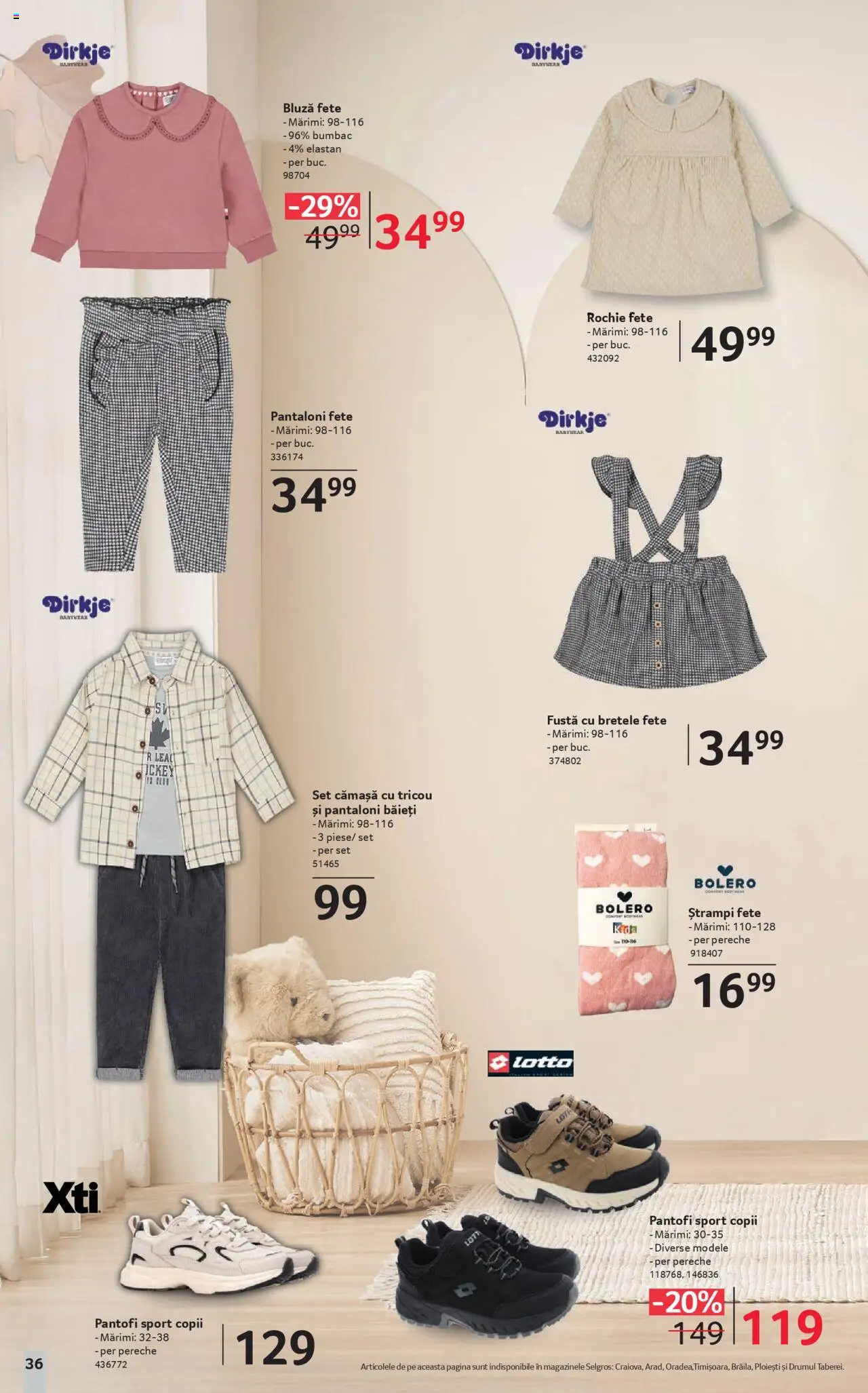 Noul catalog Selgros – valabil de la 19.09.2025 | Pagină: 36 | Produse: Rochie, Pantofi, Tricou, Bluză