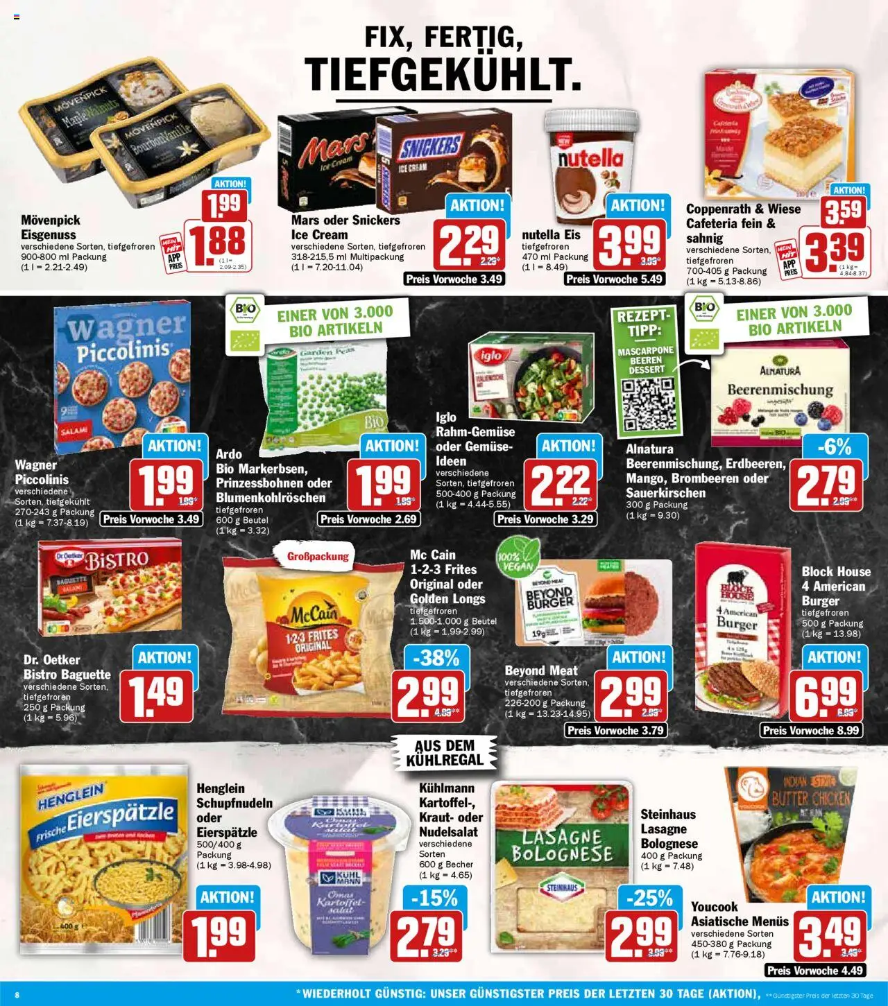 HIT - Mecklenburg-Vorpommern – gültig ab 06.10.2025 | Seite: 8 | Produkte: Butter, Mascarpone, Burger, Salami
