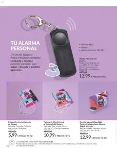 Estuche para el Maquillaje Contra la Violencia de Género. Rojo & Morado, Rojo y morado. Poliéster. Aprox. 21,5 cm x 15 cm x 5 cm. │ válido desde el 01.09.2025 | Página: 34