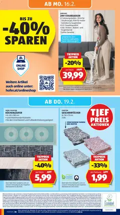 Hofer Flugblatt ab 13.02.2026 gültig | Seite: 40 | Produkte: Staubsauger