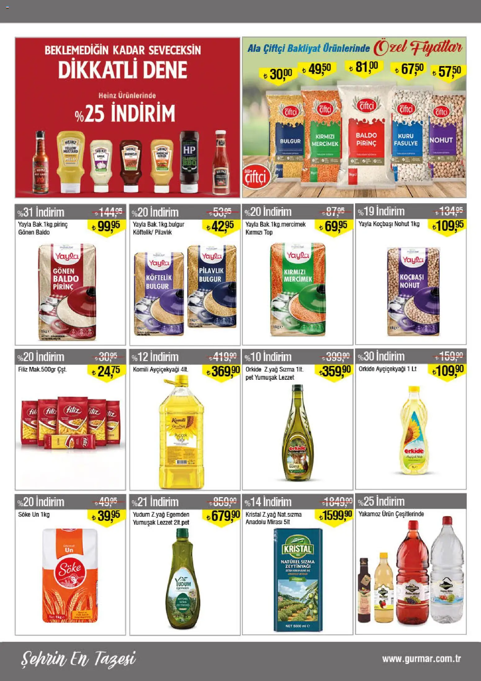 Gürmar - Katalog - 16.02.2026 tarihinden itibaren geçerlidir | Sayfa: 7 | Ürünler: Fasulye, Ravioli, Pirinç
