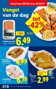 Zalmfilet met huid, 500 g - Voorbeeld van een folder van Lidl, geldig van 29.10.2025 | Pagina: 14
