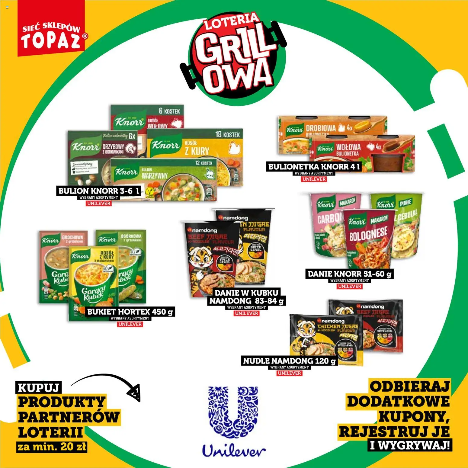 Topaz gazetka - Kupuj, Grilluj I Wygrywaj od 20.04.2026 | Strona: 64 | Produkty: Grill, Gorący kubek, Makaron