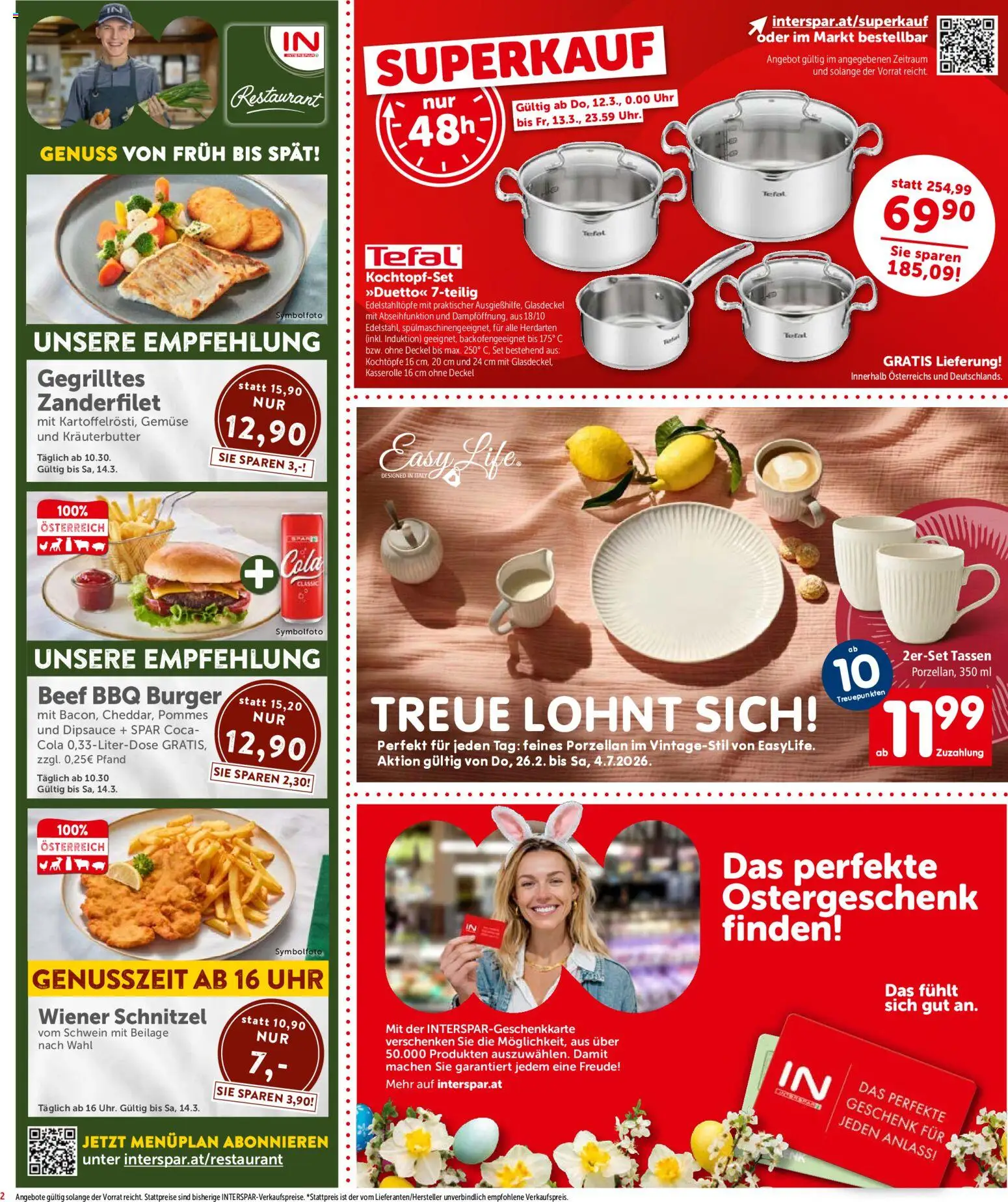 Interspar Flugblatt - Vorarlberg gültig ab 12.03.2026 | Seite: 2 | Produkte: Gemüse, Uhr