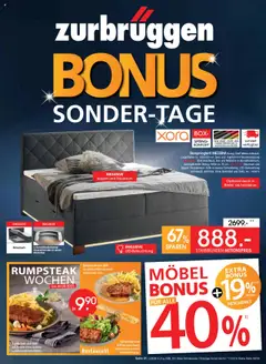 Zurbrüggen Prospekt Bonus Sonder-Tage gültig ab dem 02.08.2025
