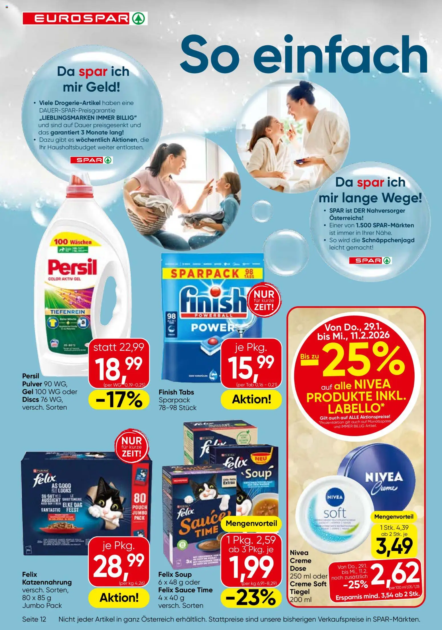 Eurospar Flugblatt gültig ab 29.01.2026 | Seite: 12 | Produkte: Creme