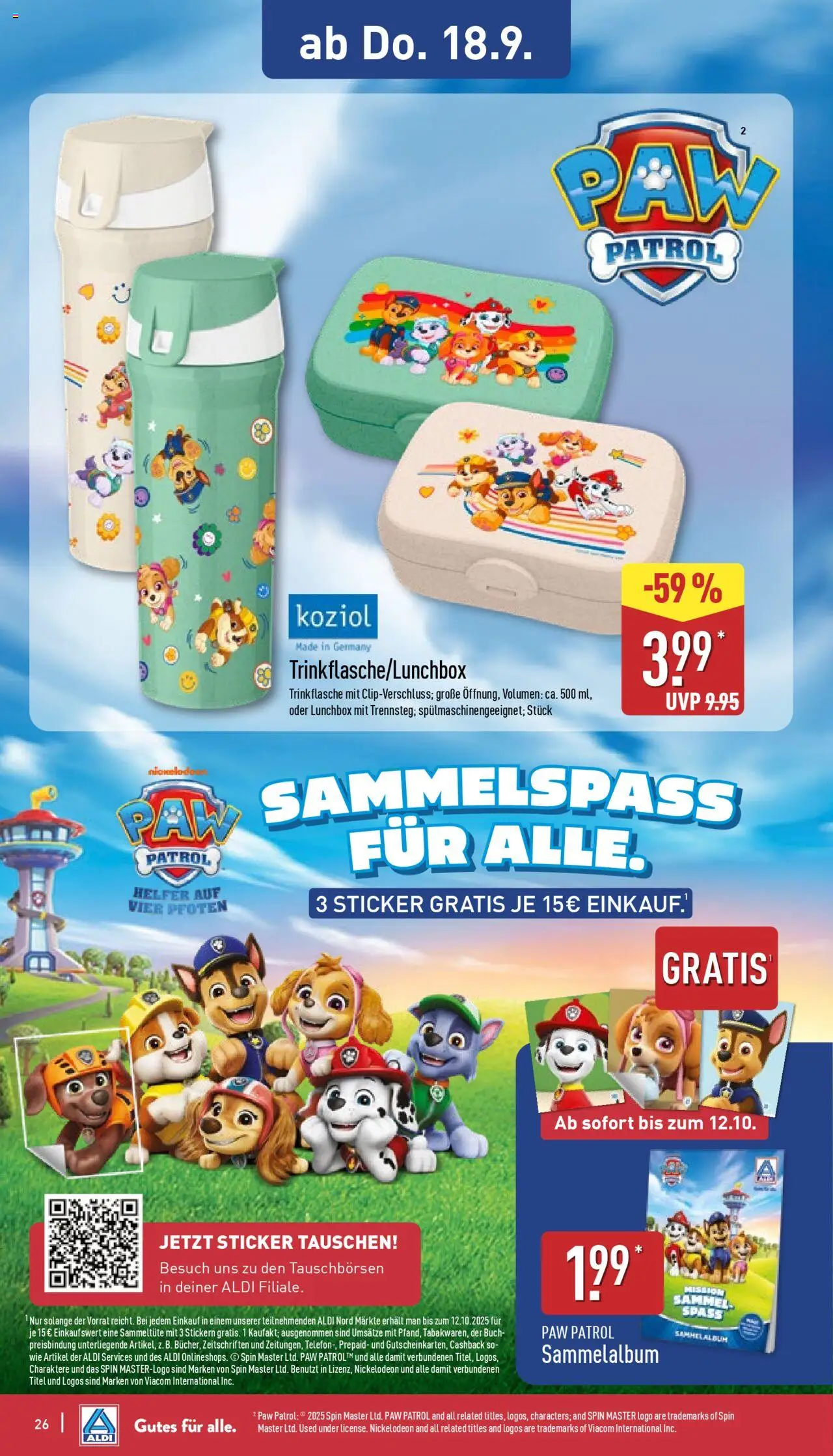 Aldi Prospekt 	 – gültig ab 15.09.2025 | Seite: 26