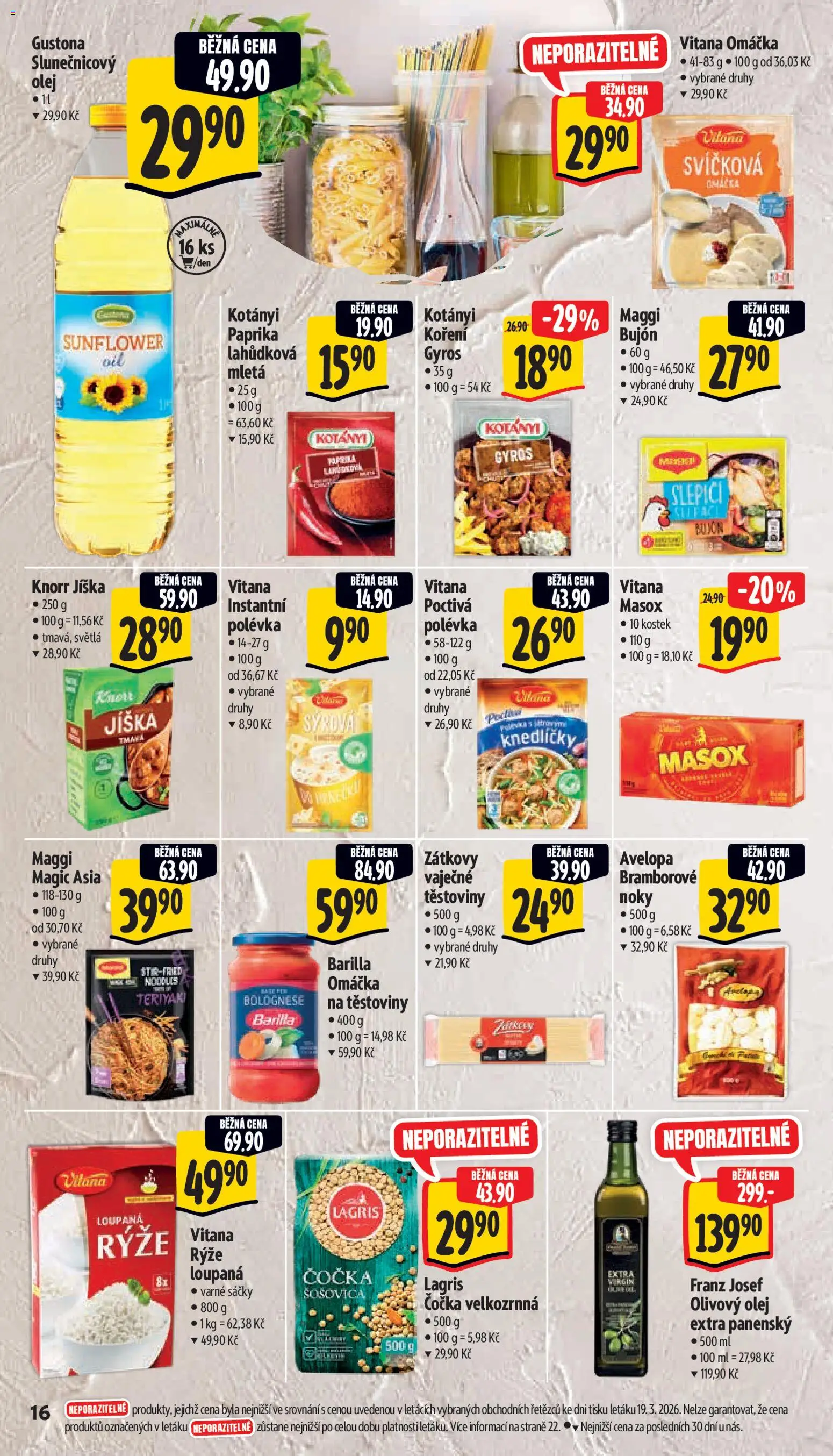 Albert leták - Supermarket od 25.03.2026 | Strana: 26 | Produkty: Jíška, Těstoviny Barilla, Noky, Bujón