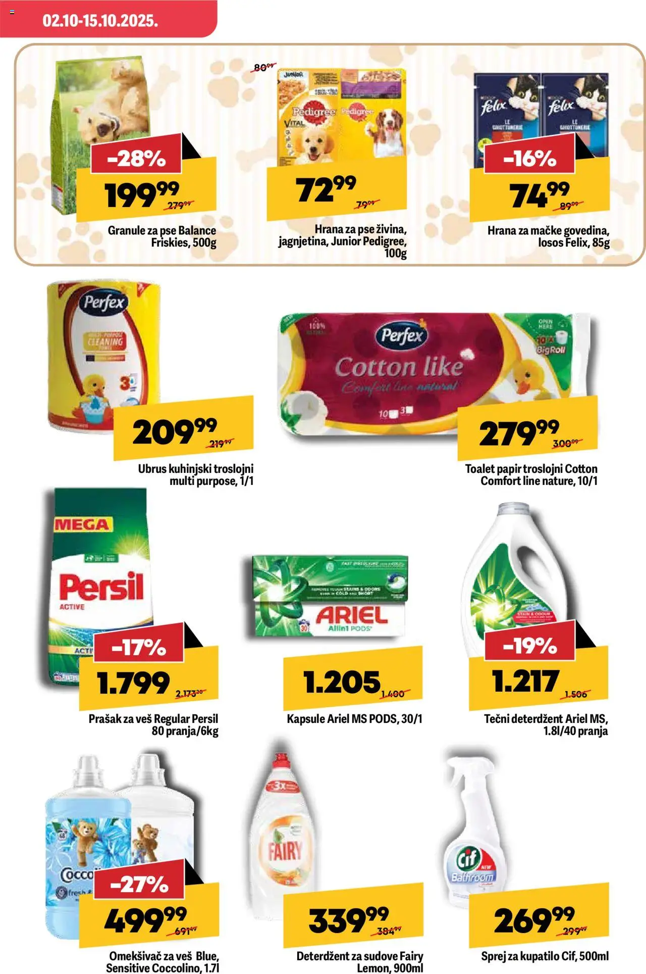Maxi katalog - važi od 02.10.2025 | Strana: 17 | Proizvode: Pedigree, Kapsule, Hrana za mačke, Prašak za veš
