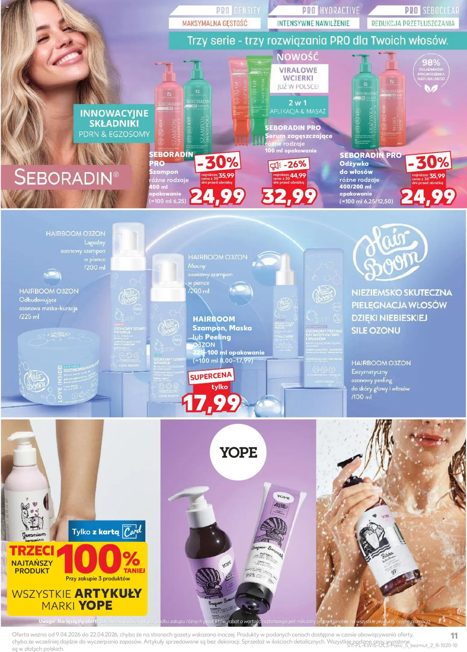 Kaufland Polsko leták - Drogerię od 09.04.2026 | Strana: 11 | Produkty: Sérum, Maska, Peeling